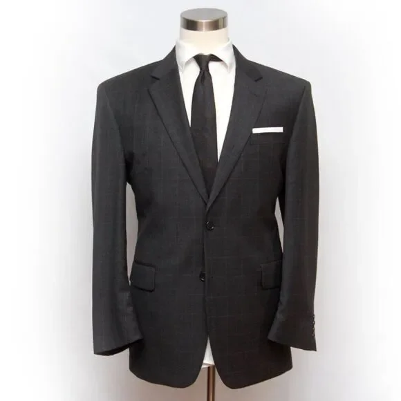 Jos A Bank Mens Blazer Sport Coat Two Button Casual Jacket 42R Wool D060357‎